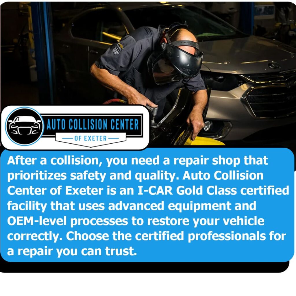 Why Auto Collision Center of Exeter Is Your Collision Shop Of Choice In Exeter, NH 1 quality auto body repair shop